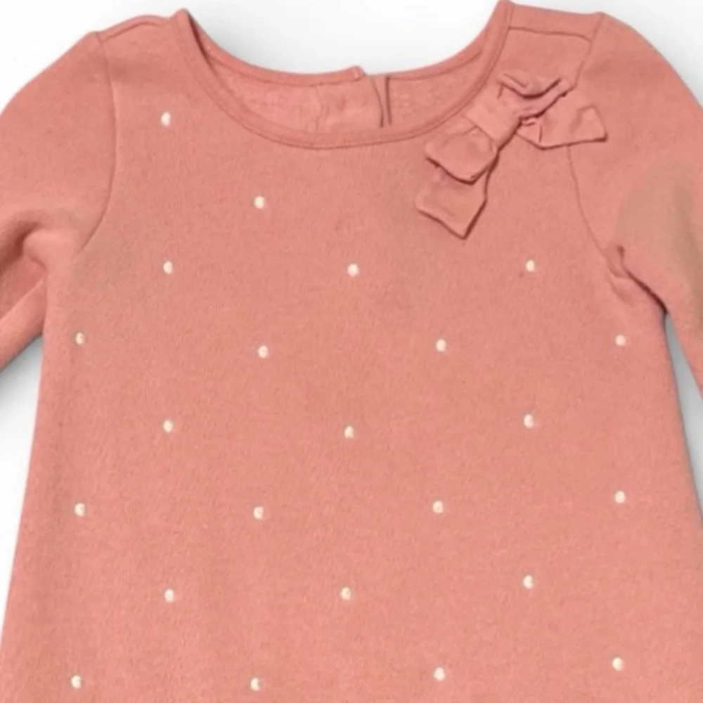 Gymboree Blush Pink Bow Ruffle Dress Toddler Girl 18-24M Picture Day Holiday